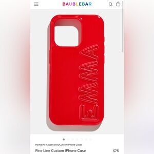 Fine Line BaubleBar Custom iPhone 15 Pro Max Case